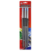 Pensule pentru Modelaj, Vârf Silicon, Coada Lungă, 3 buc/set, Meyco