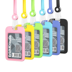 Ecuson Vertical, 54 x 85 mm, cu Șnur din Silicon, ErichKrause