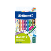 Creioane Colorate, Silverino, 12 culori/set, 700627, Pelikan