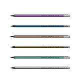 Creion HB cu Radieră, Metallic, ErichKrause