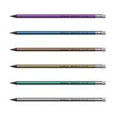 Creion HB cu Radieră, Metallic, ErichKrause