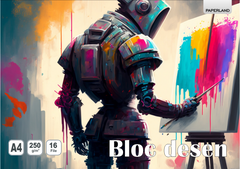 Bloc Desen, A4, 16 File, 250g/mp, Paperland