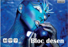 Bloc Desen, A4, 12 File, 300g/mp, Paperland