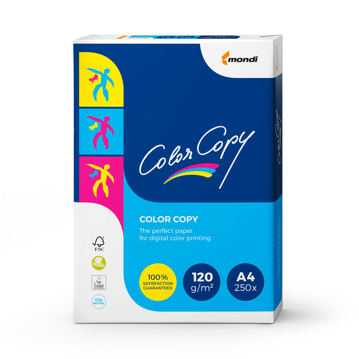 Carton Alb Mat Color Copy, A4, 120 Grame, 250 Coli, Mondi, H876