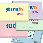 Notes Autoadeziv Pastel, 76 x 127 mm, 100 file, Stick"n