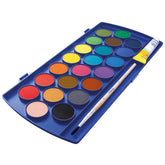 Acuarele 22 culori, + Tub Alb, , Pensulă, Pelikan