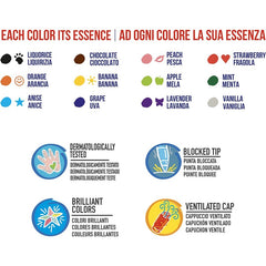 Carioca Perfume, 30 culori/set + Abțibilduri, Carioca