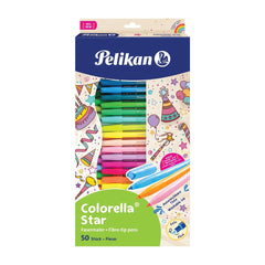 Carioci Colorella Star, 50 culori/set, Pelikan