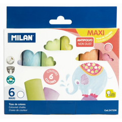 Cretă Color, Asfalt, 6 culori/cut, Milan