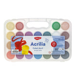 Culori Acrilice, 25 culori/set, Acrilia, CU325, Daco