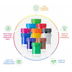 Culori Guasă, 12 culori/set, Brilia, CU220, Daco