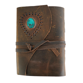 Jurnal Vintage, Copertă Piele Naturală, KR-L056, Krashell