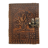 Jurnal Vintage, Copertă Piele Naturală, KDL-401, Krashell