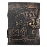 Jurnal Vintage, Copertă Piele Naturală, KDL-602, Krashell