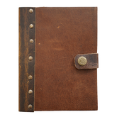 Jurnal Vintage, Copertă Piele Naturală, KR-L006, Krashell