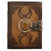 Jurnal Vintage, Copertă Piele Naturală, KR-L014, Krashell