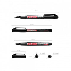 Marker CD & DVD, P-70, Negru, ErichKrause