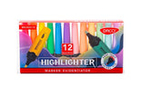 Textmarker, 12 culori / set, Daco