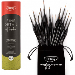 Pensule, Miniatură și Detaliu, 14 +1 buc/set, Daco