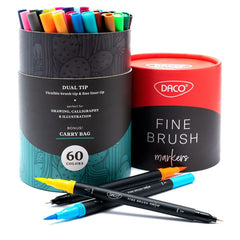 Markere Fine Brush, PX560, 60 culori/set, Daco