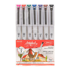 Liner Grafic, Arhitec Color, 0.4 mm, 7 buc/set, DACO