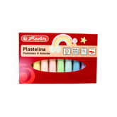 Plastilină Pastel, 8 culori/set, Herlitz