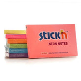 Notes Autoadeziv Neon, 76 x 127 mm, 100 file, Stick"n