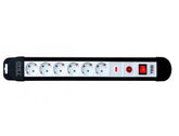 Prelungitor cu Protecție, 5 Metri 6 Prize, Schuko cu Reset & Led & Switch, Cablu 3 x 1.5mm, Ted Electric
