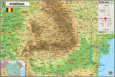 Hartă România, 70 x 100 cm, Aquila