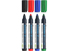 Marker Whiteboard și Flipchart, Maxx 290, 4 buc/set, Schneider