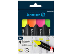Textmarker Job, 4 buc/set, Schneider
