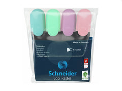 Textmarker Job Pastel, 4 culori / set, Schneider