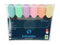 Textmarker Job Pastel, 6 culori / set, Schneider