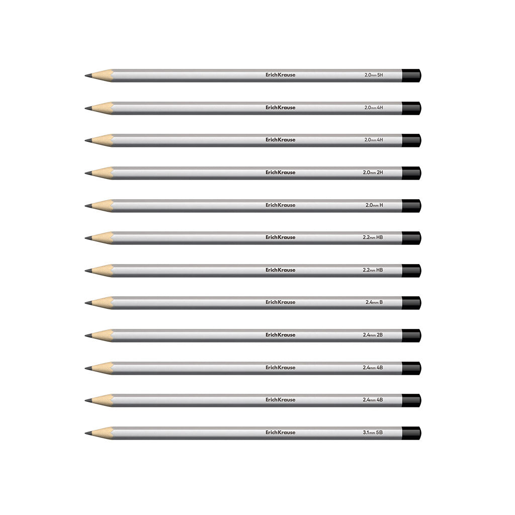 Creioane Grafit, 5h-5b, 12/set, ErichKrause