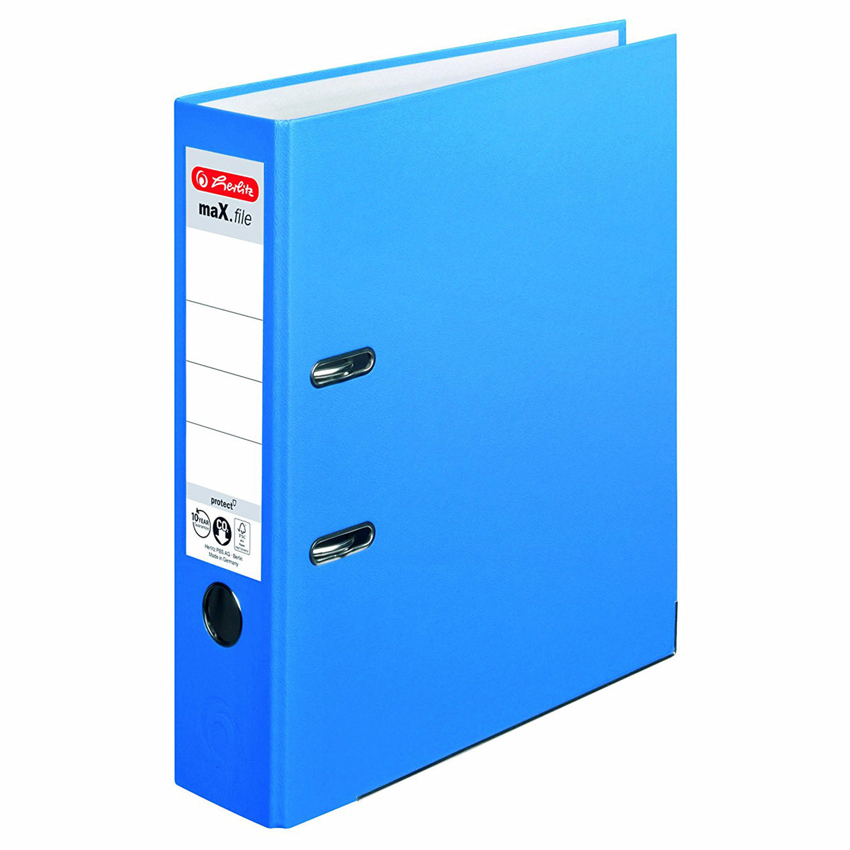 Biblioraft A4, Plastifiat, 75mm, Diverse Culori, Herlitz