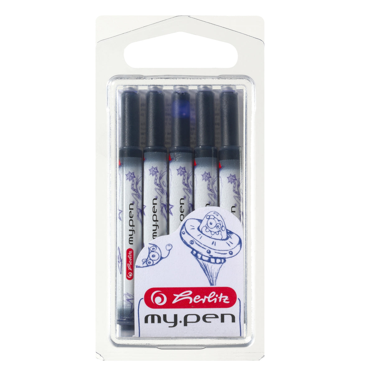 Patroane My.Pen, Cerneală Albastră, 5 buc/set, Herlitz
