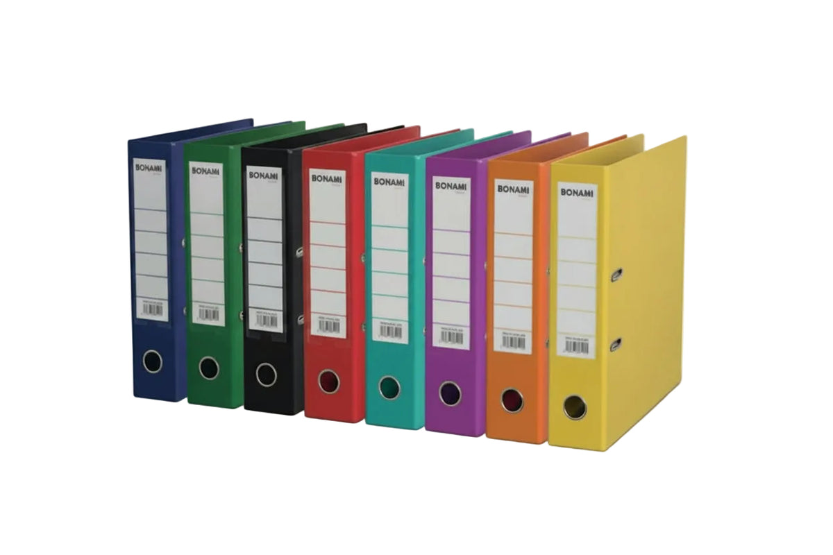 Biblioraft A4, Plastifiat, 50 mm, Diverse Culori