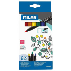 Carioca, Textil, 6 culori/set, Milan