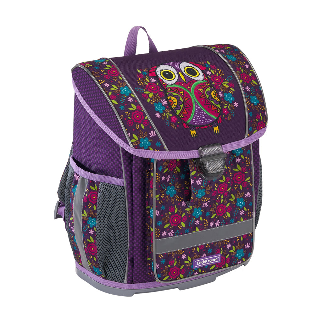 Ghiozdan ErgoLine, Bufniță de Flori, 16l, ErichKrause