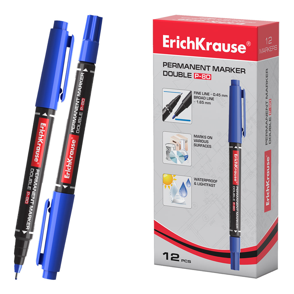 Marker CD & DVD, 2 Capete, P-80, ErichKrause