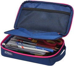 Penar Tip Etui 2 Go, Bleumarin / Roz, Herlitz