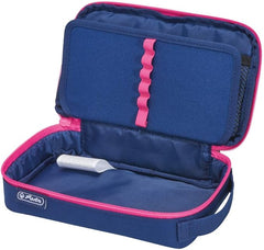 Penar Tip Etui 2 Go, Bleumarin / Roz, Herlitz
