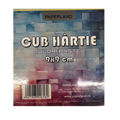 Cub Hârtie Color, 9 x 9 cm, 500 file, Paperland