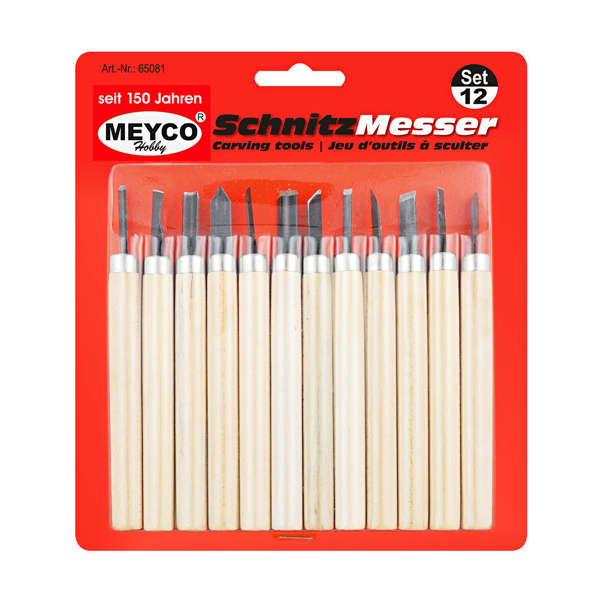 Set Dălţi Mici Pentru Sculptură, 12 Bucăţi, Meyco, 65081