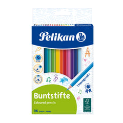 Creioane Colorate, 36 culori/set, 700139, Pelikan