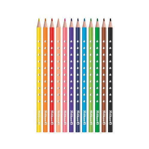 Creioane Colorate, Silverino, 12 culori/set, 700634, Pelikan