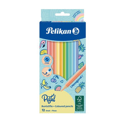 Creioane Colorate, Pastel, 12 culori/set, 701143, Pelikan