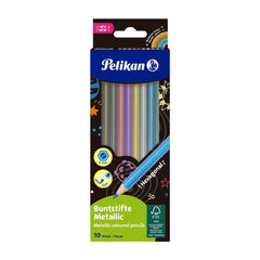 Creioane Colorate, Metalizate, 12 culori/set, 701235, Pelikan