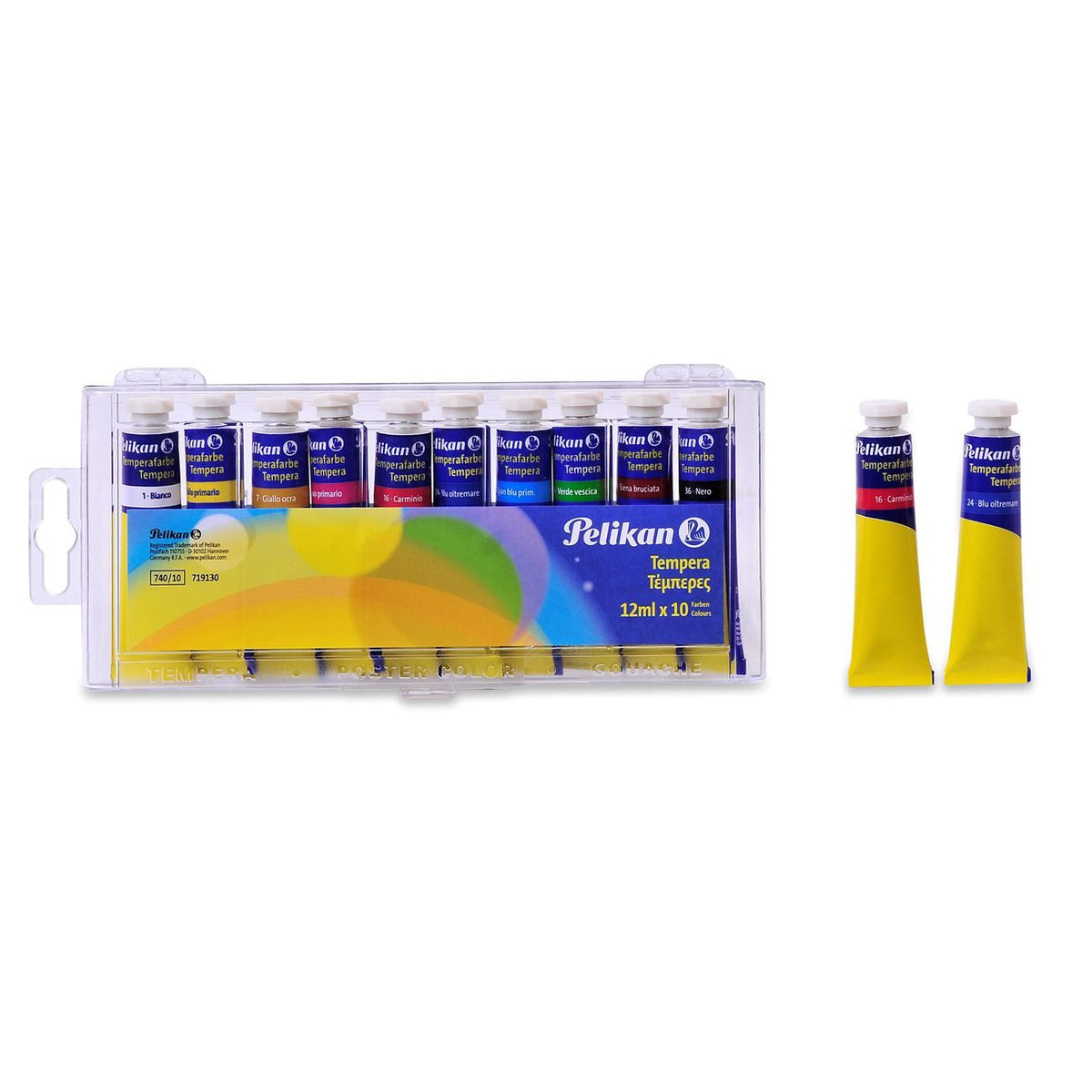 Tempera, 10 culori/set, Pelikan