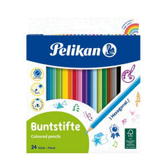 Creioane Colorate, 24 culori/set, 724013, Pelikan